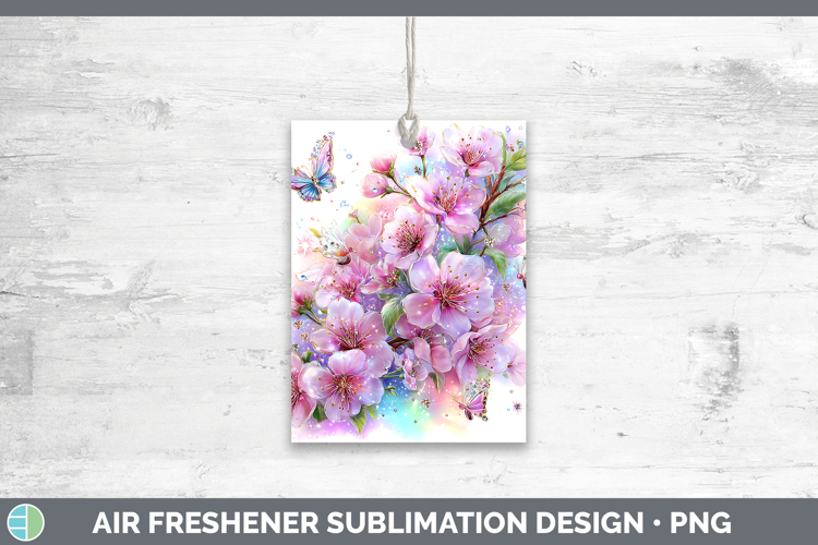 Flowers 02 Rainbow Summer Cherry Blossom Air Freshener Subli