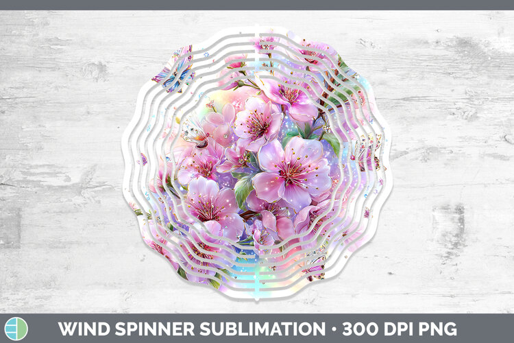 GorgeousFlowers 02 Rainbow Summer Wind Spinner design.