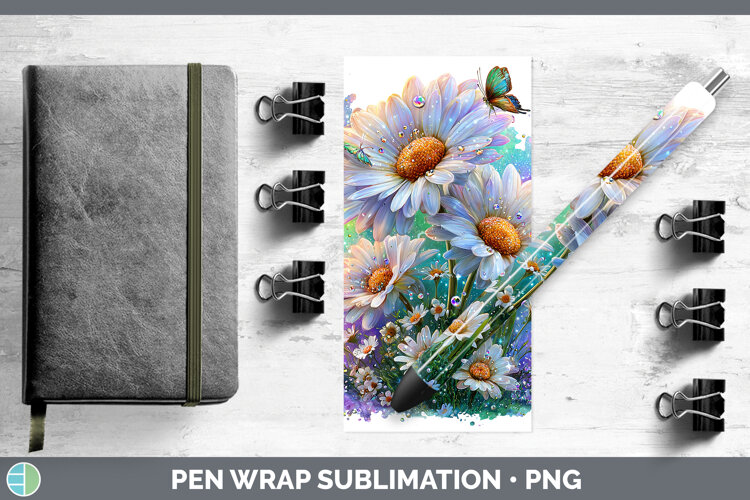 GorgeousFlowers 02 Rainbow Summer Pen Wrap design.