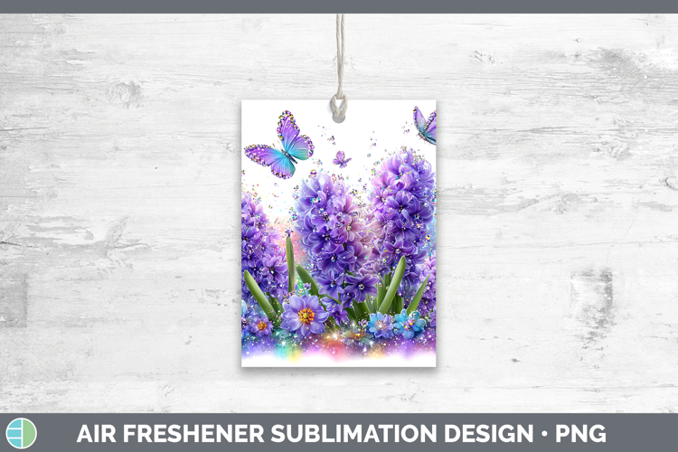 Flowers 02 Rainbow Summer Hyacinth Air Freshener Sublimation