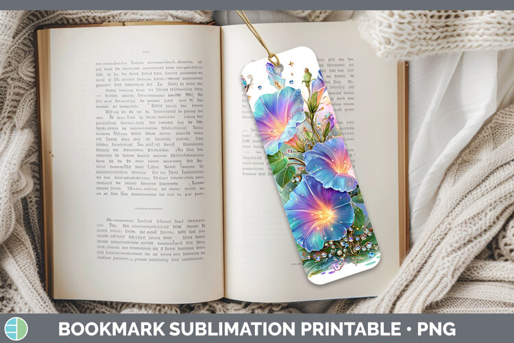 GorgeousFlowers 02 Rainbow Summer Bookmark design.
