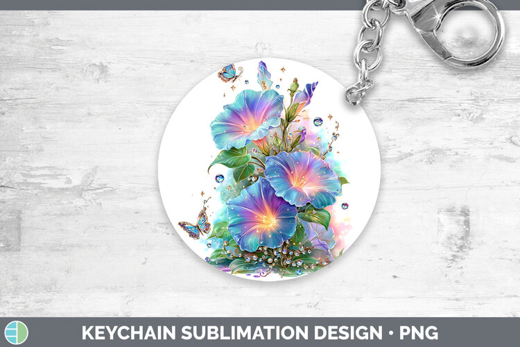GorgeousFlowers 02 Rainbow Summer Keychain design.