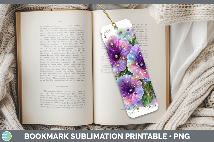 Flowers 02 Rainbow Summer Petunia Bookmark Sublimation Print