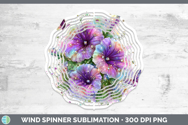 GorgeousFlowers 02 Rainbow Summer Wind Spinner design.