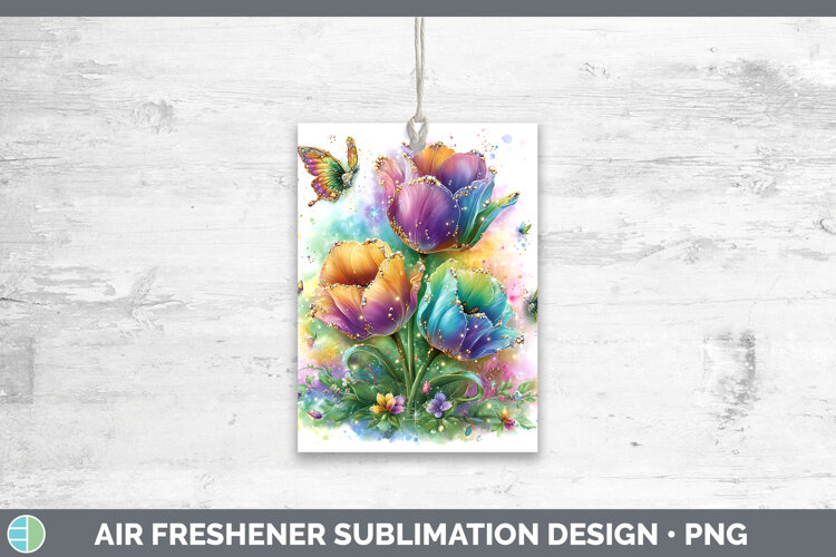 GorgeousFlowers 02 Rainbow Summer Air Freshener design.