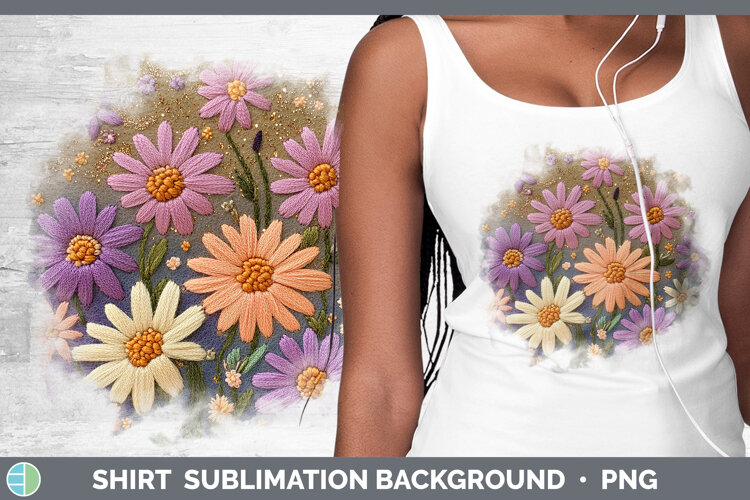 GorgeousFlowers 03 Embroider Shirt design.