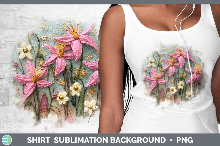 GorgeousFlowers 03 Embroider Shirt design.