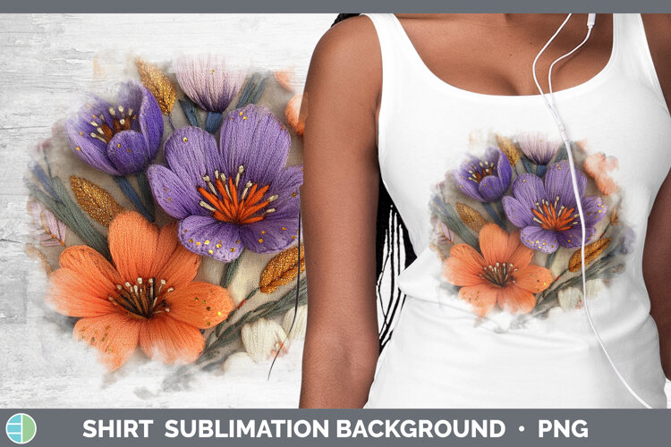 GorgeousFlowers 03 Embroider Shirt design.