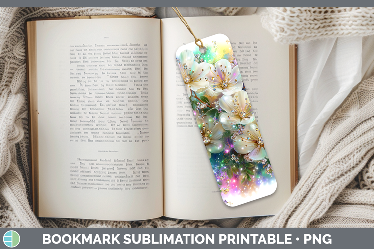 Flowers 03 Rainbow Summer Acacia Bookmark Sublimation Printa