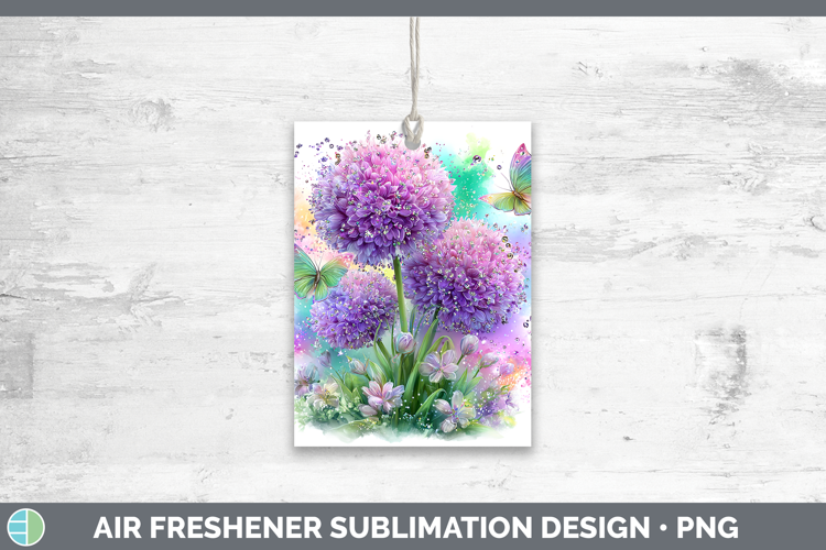 Flowers 03 Rainbow Summer Allium Air Freshener Sublimation C