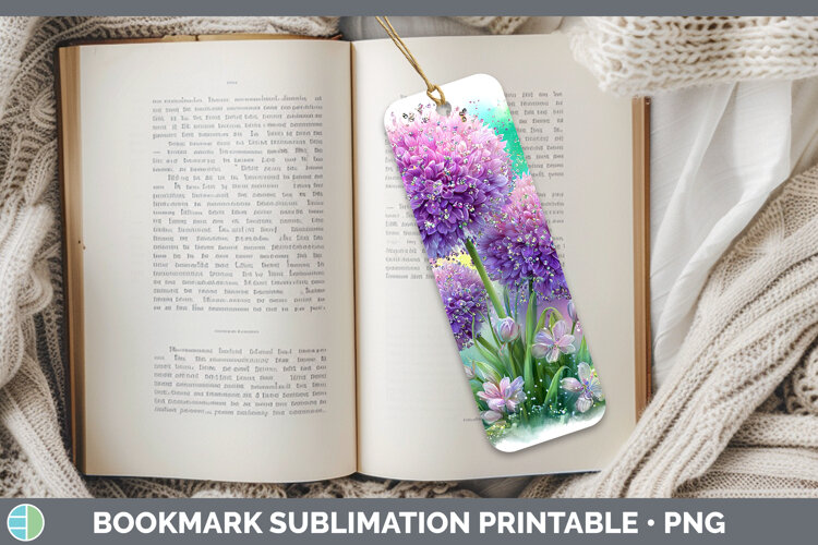 GorgeousFlowers 03 Rainbow Summer Bookmark design.