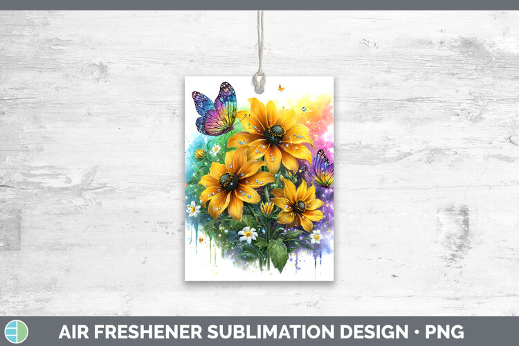 GorgeousFlowers 03 Rainbow Summer Air Freshener design.