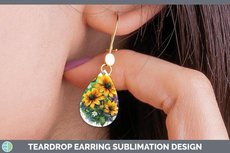 GorgeousFlowers 03 Rainbow Summer Teardrop Earrings design.