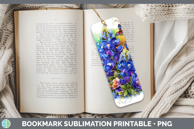 GorgeousFlowers 03 Rainbow Summer Bookmark design.