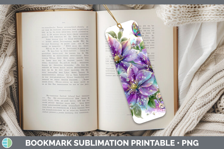 GorgeousFlowers 03 Rainbow Summer Bookmark design.