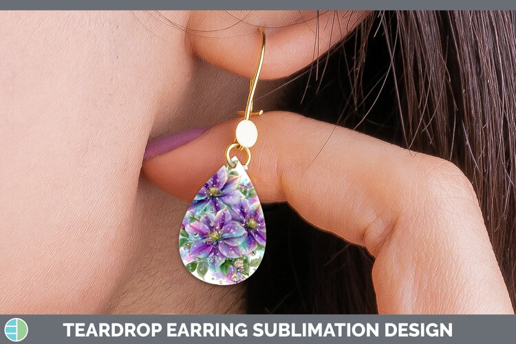 GorgeousFlowers 03 Rainbow Summer Teardrop Earrings design.