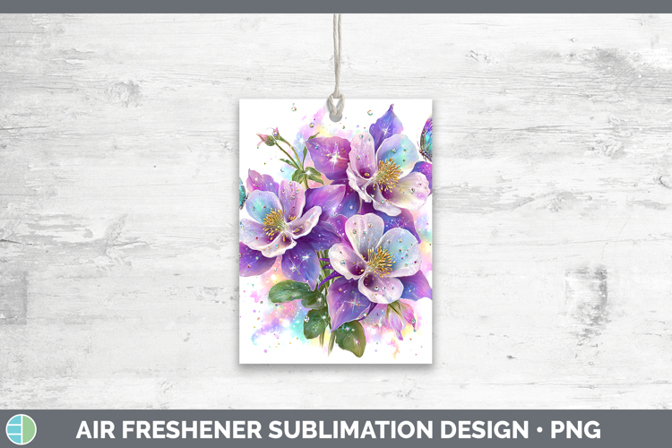 Flowers 03 Rainbow Summer Columbine Air Freshener Sublimatio