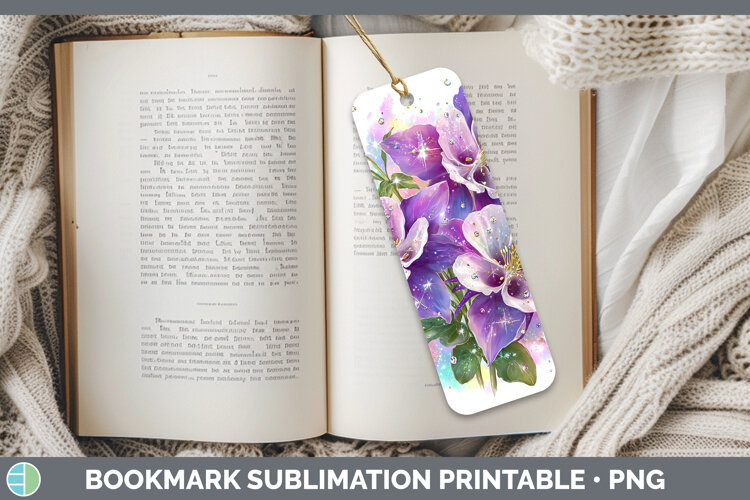 GorgeousFlowers 03 Rainbow Summer Bookmark design.