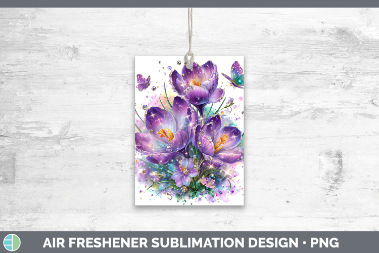Flowers 03 Rainbow Summer Crocus Air Freshener Sublimation C
