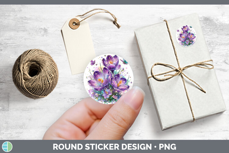 GorgeousFlowers 03 Rainbow Summer Stickers design.