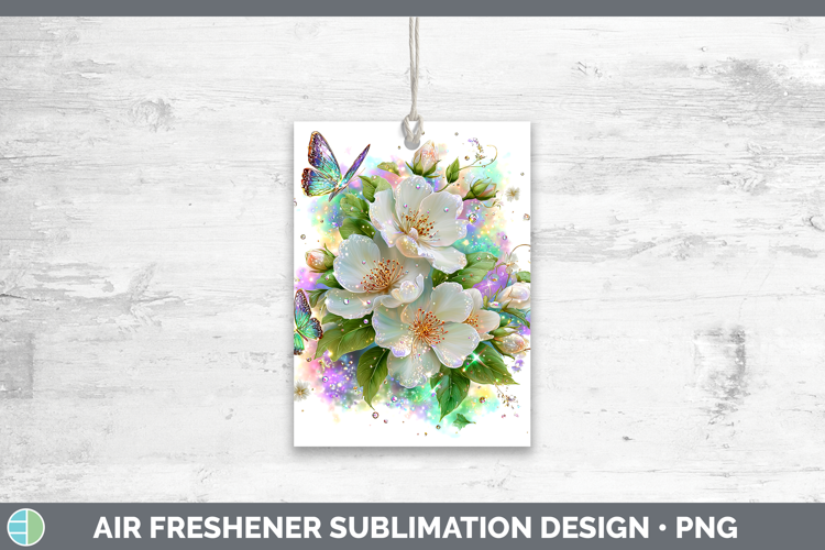 Flowers 03 Rainbow Summer Jasmine Air Freshener Sublimation
