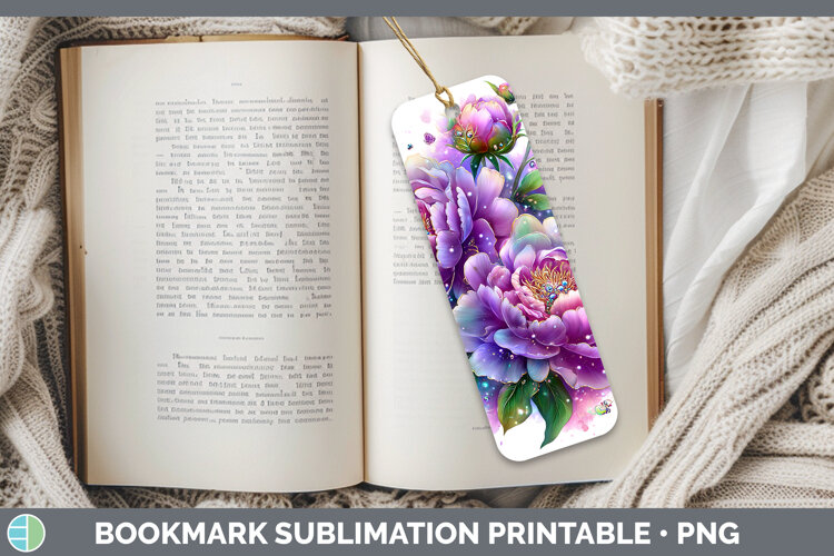 GorgeousFlowers 03 Rainbow Summer Bookmark design.