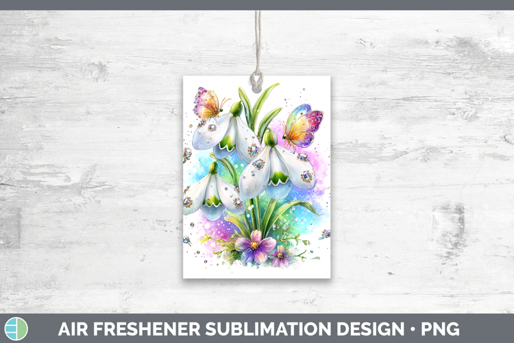 Flowers 03 Rainbow Summer Snowdrop Air Freshener Sublimation
