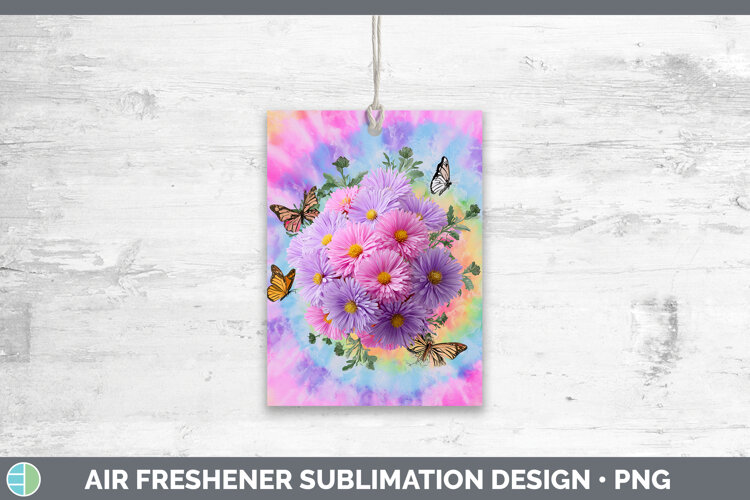 GorgeousFlowers 03 Tie Dye Air Freshener design.