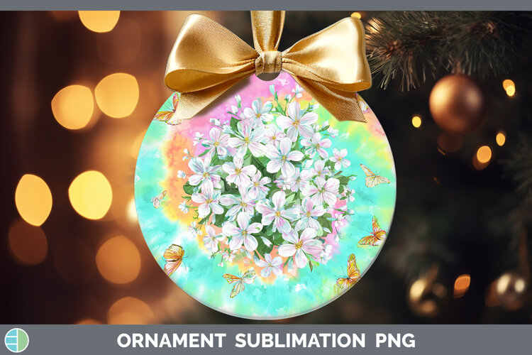 GorgeousFlowers 03 Tie Dye Ornament design.