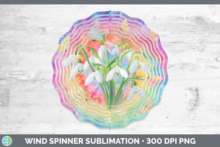 GorgeousFlowers 03 Tie Dye Wind Spinner design.