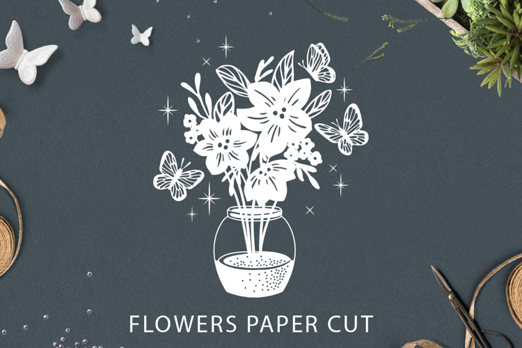 Paper Flowers Svg Image 18