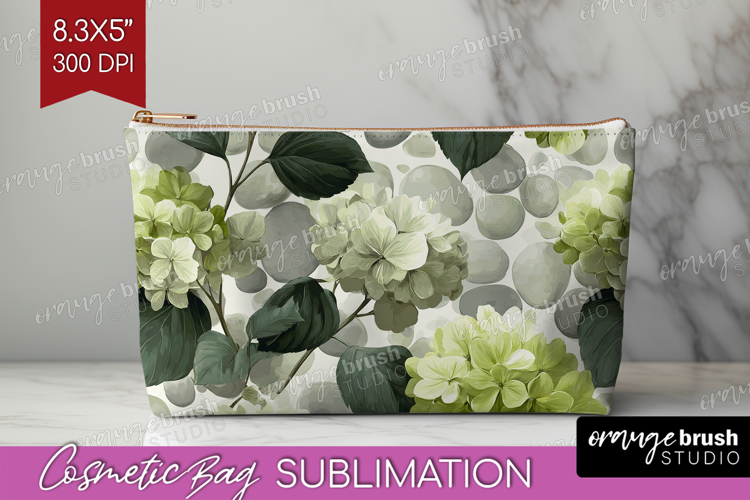 Floral Cosmetic Bag - Sping Flowers Makeup Bag PNG
