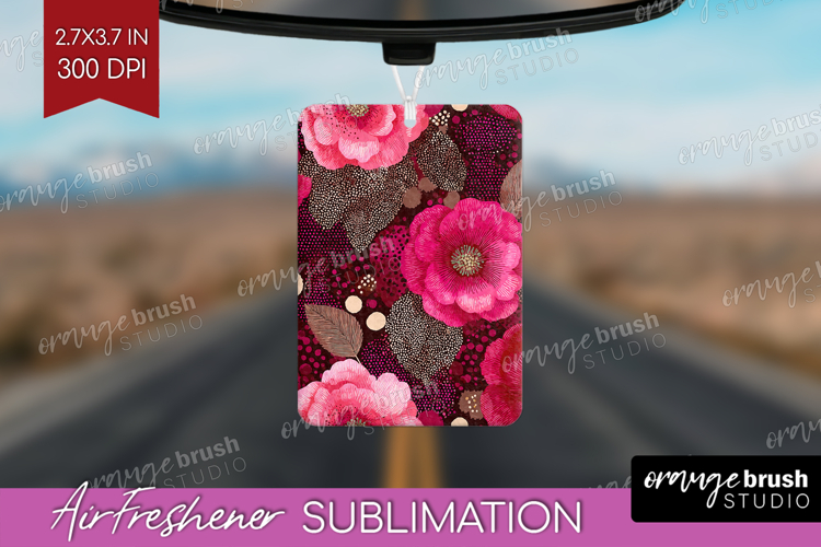 Floral Air Freshener PNG - Sping Flowers PNG Sublimation