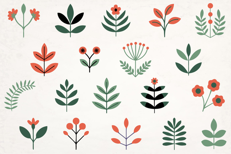 Summer Wild Flowers SVG