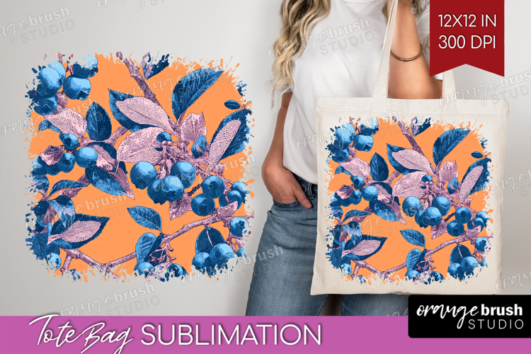 Floral Tote Bag - Sping Flowers Tote Bag PNG Sublimation