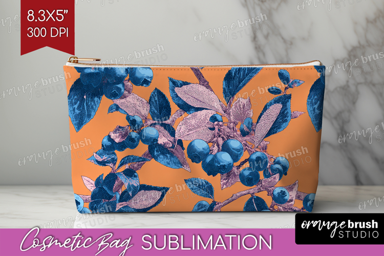 Floral Cosmetic Bag - Sping Flowers Makeup Bag PNG