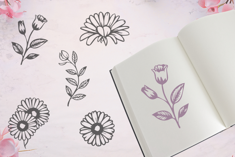 Daisies and Wildflowers SVG