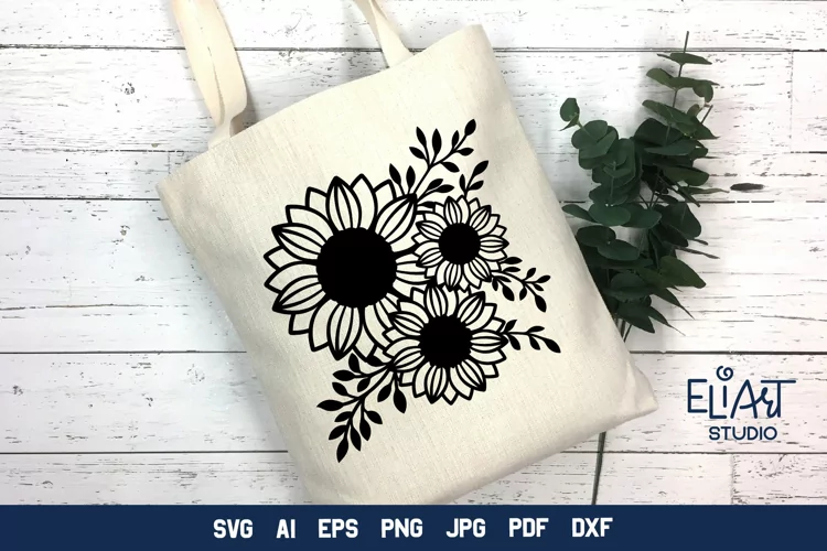 Sunflowers SVG | Floral Design SVG Cut File