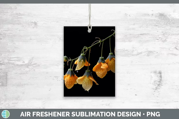 Flowers Abutilon Air Freshener Sublimation Car Freshener Des