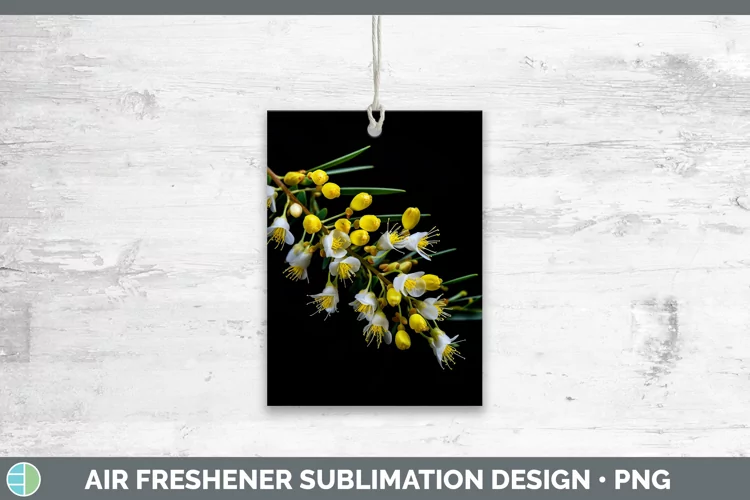 Flowers Acacia Air Freshener Sublimation Car Freshener Desig