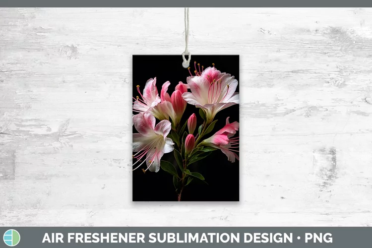 Flowers Azalea Air Freshener Sublimation Car Freshener Desig