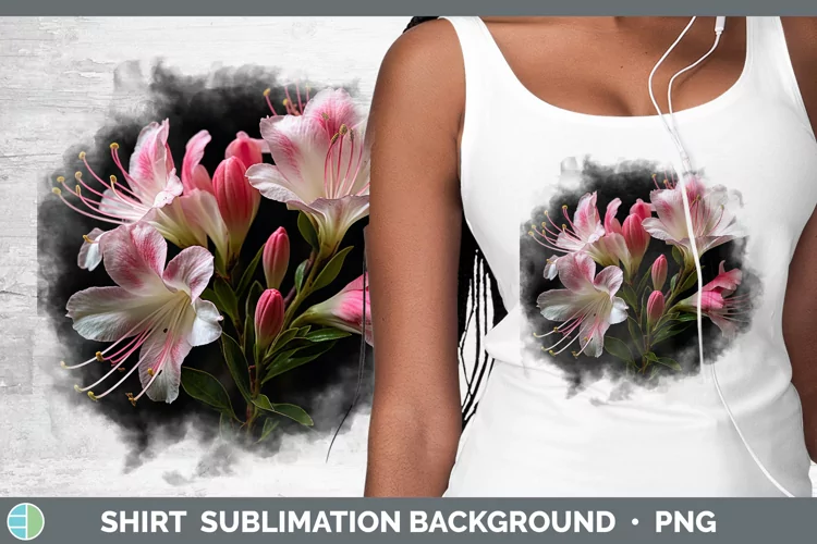 Flowers Azalea Shirt Sublimation Sublimation Background Desi