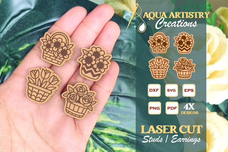 Glowforge Earrings Image 7