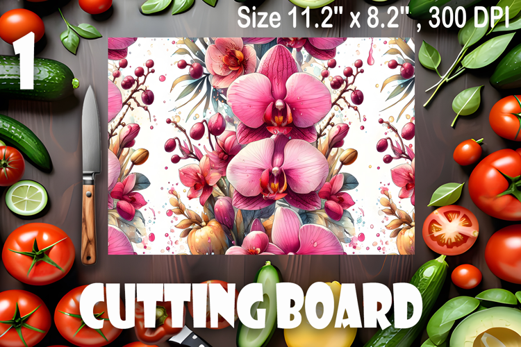 Watercolor summers flowers Cutting Board