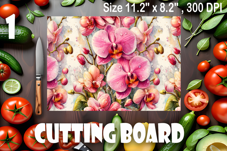 Watercolor summers flowers Cutting Board