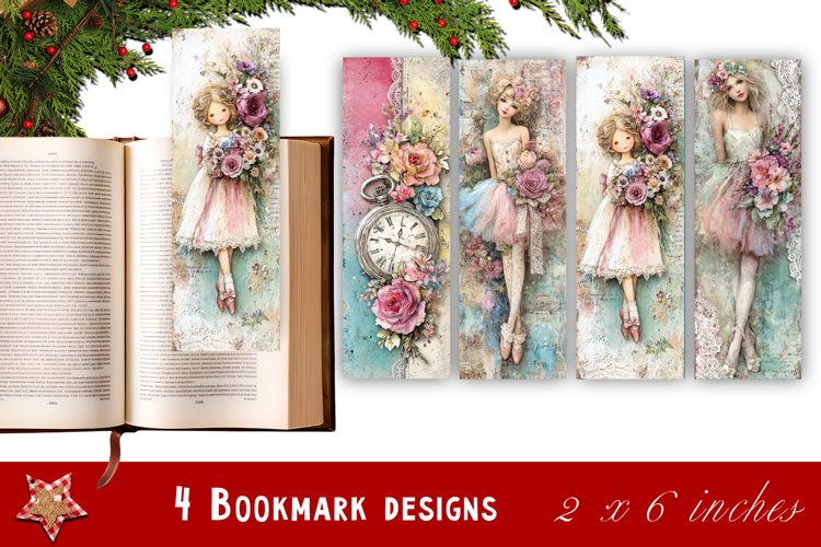 Flowers Bookmark Sublimation Floral Printable