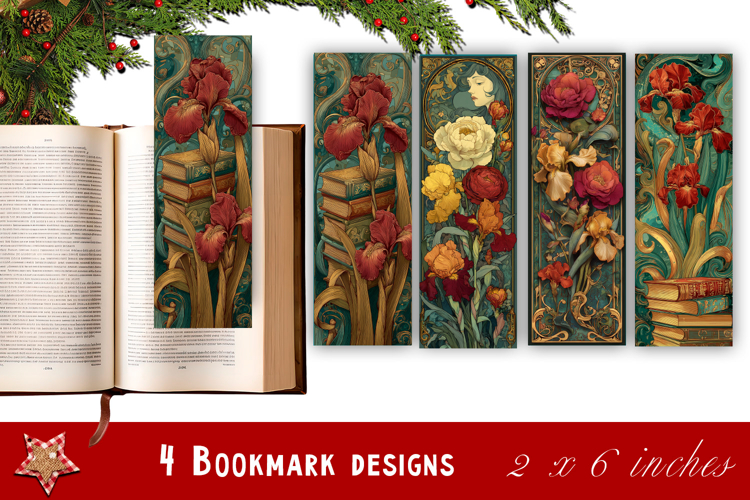 Flowers Bookmark Sublimation Floral Printable