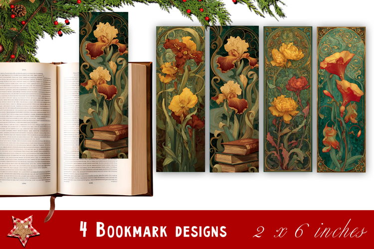 Flowers Bookmark Sublimation Floral Printable