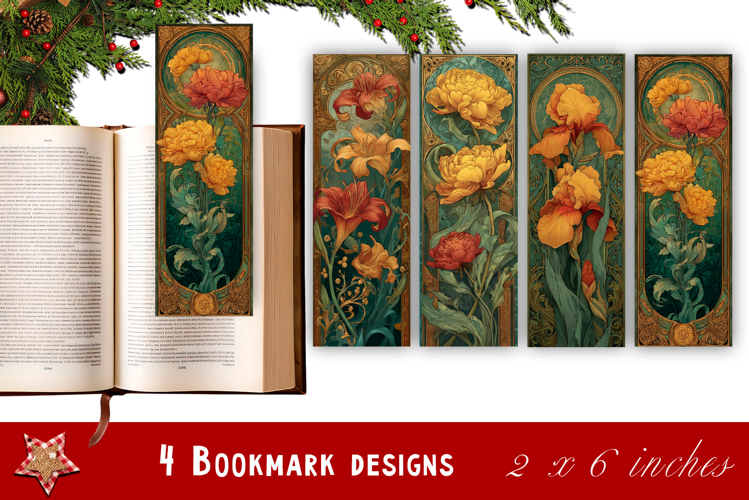 Flowers Bookmark Sublimation Floral Printable