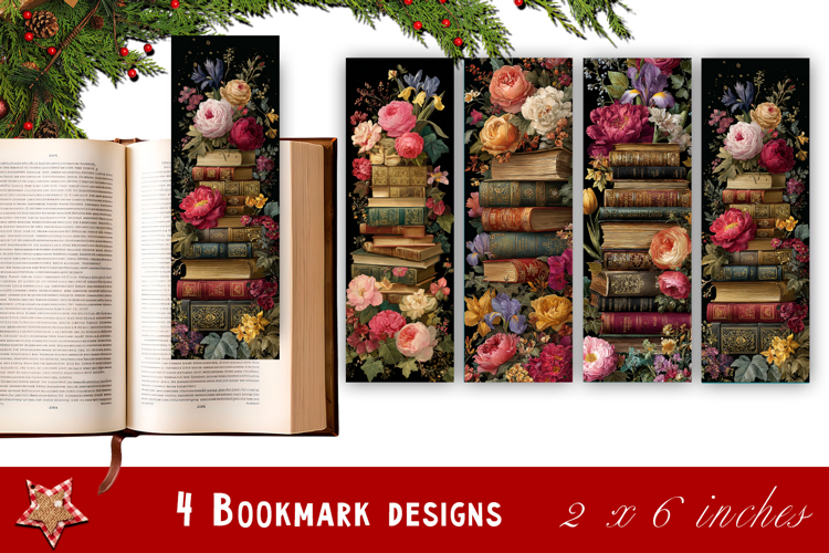 Flowers Bookmark Sublimation Floral Printable